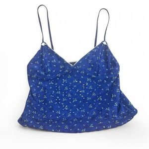 Floral Blue Women's Cami